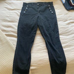 GAP True Skinny High Rise Black Jeans